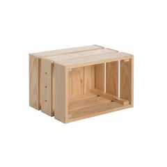 Caja / botellero CASSATTA madera de pino mediana