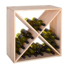 Botellero para vinos 60 cm, módulo X-CUBE, natural