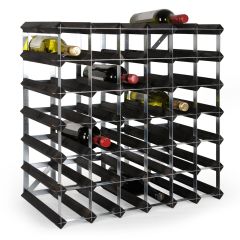 Botellero para vinos TREND, negro, 42 botellas, 30 cm