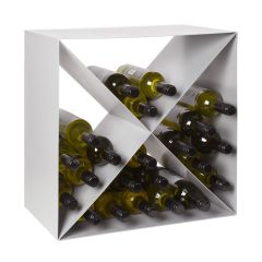 Cubo de metal CARRÉ, plata