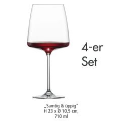 Copa de vino "Aterciopelada y deliciosa", juego de 4 (a partir de 7,95 EUR/copa)