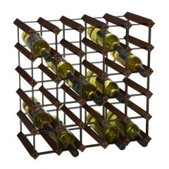 Botellero Trend PREMIUM para 30 botellas (A 53,5 x A 53,5 cm) marrón