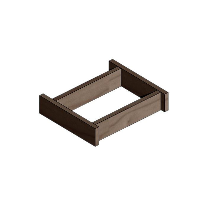 Zócalo para módulo estrecho efecto wenge