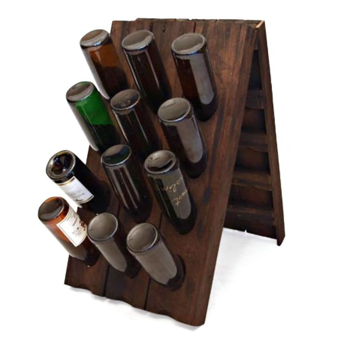Mesa de agitación SEINE para 24 botellas de madera de roble