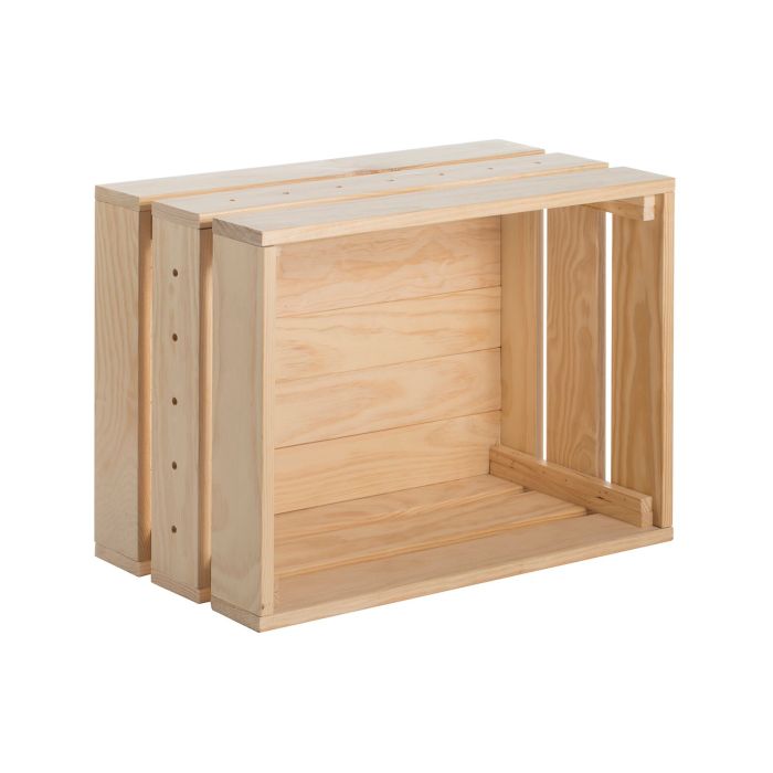 Caja / botellero CASSATTA madera de pino grande