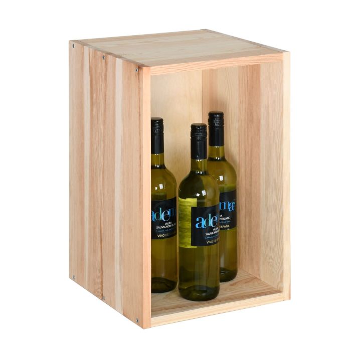 Caja para vinos / almacenaje VENETO, pino natural