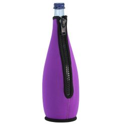 Enfriador de botellas de neopreno, morado