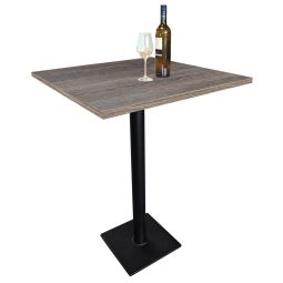 Mesa de bar CAVEPRO, color wenge/negro, alt 111,8 cm