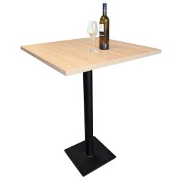 Mesa de bar CAVEPRO, roble claro/negro, alt 111,8 cm