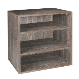 Módulo profundo con 2 baldas, efecto wenge