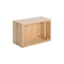 Caja / botellero CASSATTA madera de pino pequeña