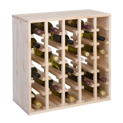 Botellero para vinos 60 cm, módulo QUADRI, natural