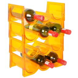 Botellro para vinos FLASH, naranja, set de 4