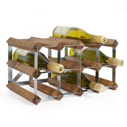 Botellero para vinos TREND, marrón, 12 botellas, 22,8 cm