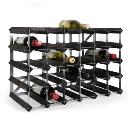 Botellero para vinos TREND, negro, 30 botellas, 30 cm