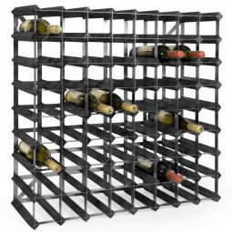 Botellero para vinos TREND, negro, 72 botellas, 22,8 cm