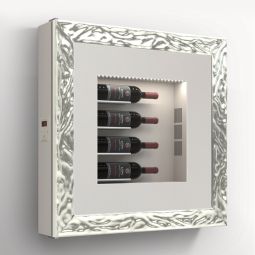 Estantería de pared climatizada para 4 botellas, modelo 2
