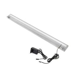 Tira de luz LED, 68 cm, pino teñido de blanco
